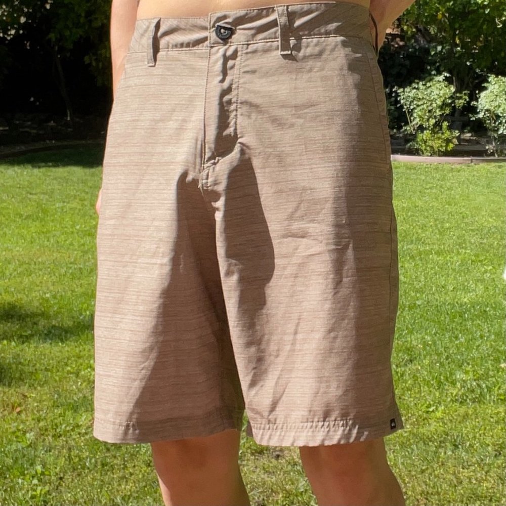 Khaki Tan Quickdry Waterproof Board Shorts